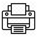 Maquina De Escribir Con Pantalla Icono