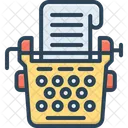 Máquina de escribir  Icono