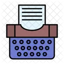 Escribir Teclado Papel Icono