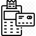 Máquina de passar cartão  Ícone