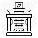Maquina De Prensado Corte Grabado Icono