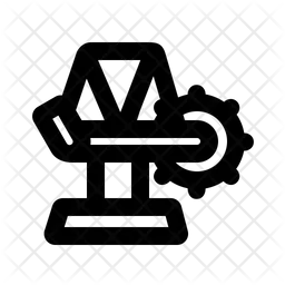 Máquina de roda de mineração  Ícone