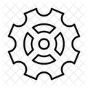 Roda Dentada Engrenagem Configuracao Ícone