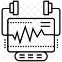 Maquina De Ecg Eletrocardiograma Ritmo Cardiaco Ícone