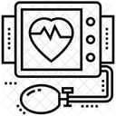 Maquina De Ecg Eletrocardiograma Ritmo Cardiaco Ícone