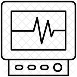 Máquina de ecg  Icono