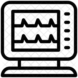 Máquina de ecg  Ícone