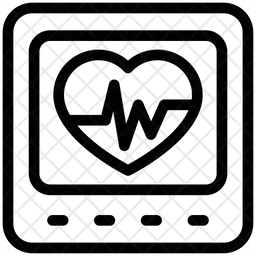 Máquina de ecg  Ícone