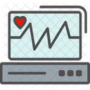 Maquina De Ecg Cardiograma Ecg Ícone