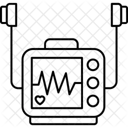 Máquina de ecg  Icono