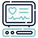 Máquina de electrocardiograma  Icono