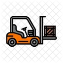 Carretilla Elevadora Elevacion Almacen Icono