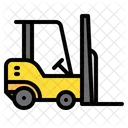Carretilla Elevadora Industrial Vehiculo Icono