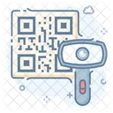 Codigo Qr Codigo De Respuesta Rapida Codigo De Barras Matricial Icono