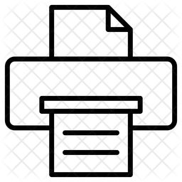 Máquina de impressão  Ícone