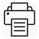 Máquina de impressão  Ícone
