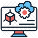 Máquina virtual en la nube  Icono