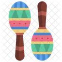 Maracas Musica Musica Mexicana Icono