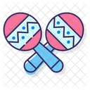 Maracas Musica Musicales Icono
