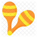 Maracas Mexicanas Sonajeros Icono