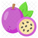 Pasion Fruta Comida Icono