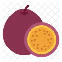 Maracuya Fruta Tropical Ilustracion De Fruta Icono
