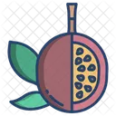 Maracuya Fruta Saludable Icono