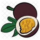 Maracuya Comida Frutas Tropicales Icono