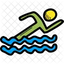 Marathon Swimming Water Icon