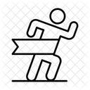 Ausdauer Distanz Rennen Symbol
