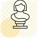 Marble Bust Minimal Outline Icon