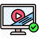Marca Dagua Video Protecao Ícone