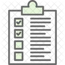 Marca De Verificacion Documento Lista Icono