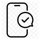 Marca De Verificacion Smartphone En Desacuerdo Icono