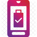 Marca de verificación de batería móvil  Icono