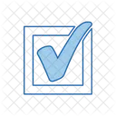 Marca de verificación en una casilla  Icono