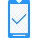 Marca de verificación del teléfono inteligente  Icono