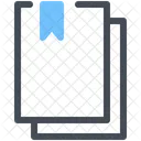 Marcador Documento Favorito Ícone