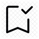 Marcador Anadido Guardar Comprobar Icono