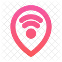 Marcador de mapa wi-fi  Icon