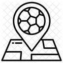 Marcador De Posicion Ubicacion Del Partido Ubicacion Del Estadio Icono