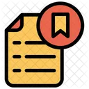 Marcador Documento Arquivo Ícone