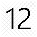 Marcar 12 Girar Icono