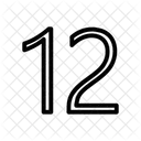Marcar 12 Girar Icono