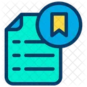 Marcador Documento Arquivo Ícone
