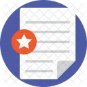 Marcador Importante Documento Ícone