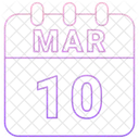 March Date Calendar Icon