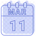 March Date Calendar Icon