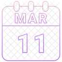 March Date Calendar Icon