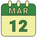 March Date Calendar Icon